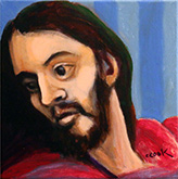 coffee painting jesus after greco